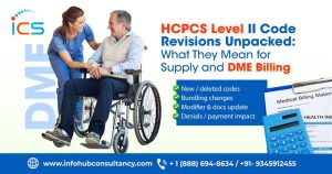 Stay updated on HCPCS Level II code revisions and their impact on supply and DME billing for accurate claims and timely reimbursements with ICS.