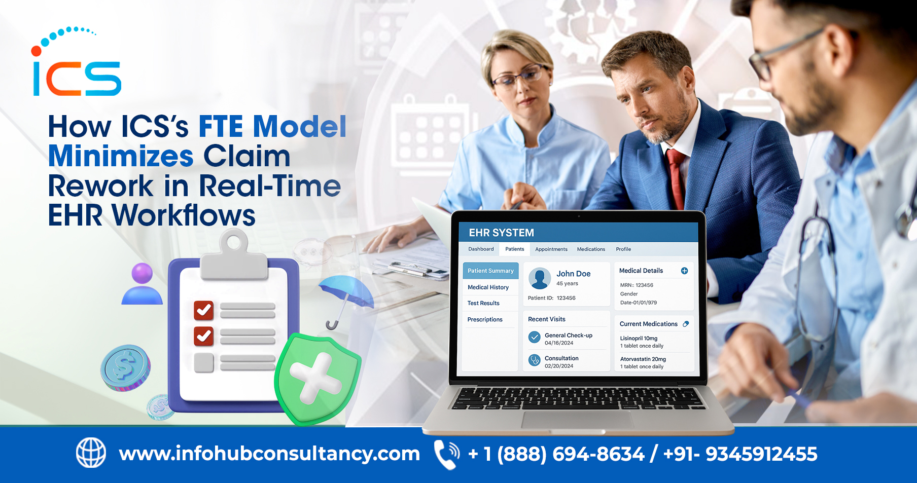 How ICS’s FTE Model Minimizes Claim Rework in Real-Time EHR Workflows