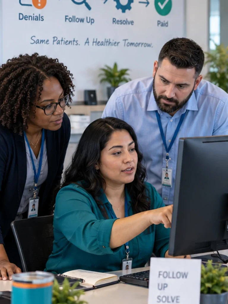 Denial Management and AR Follow-Ups for Better Claims Resolution.